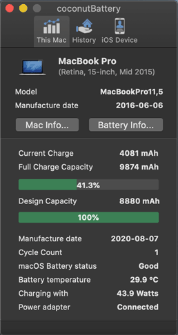 MacBook Pro Akku 2015