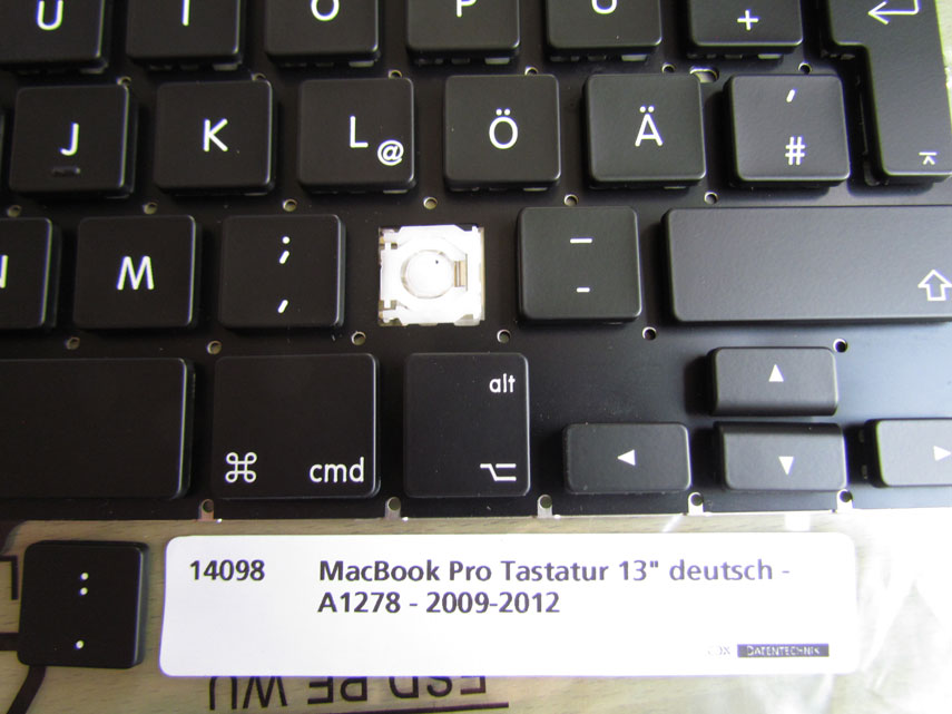 MacBook Pro Tastaturmechanik und Kappen 13 Zoll 2009 - 2012