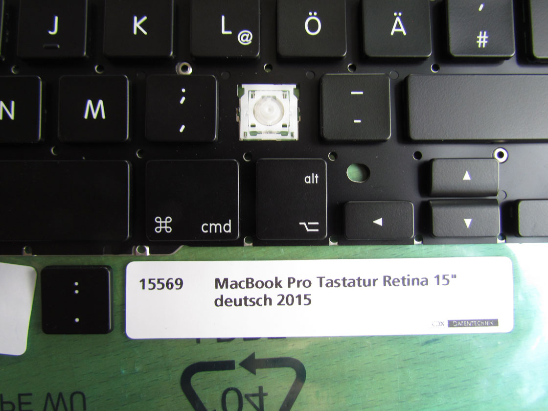 MacBook Pro Retina Tastatur 15 Zoll 2015