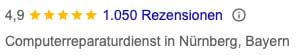 Google Bewertungen für CDX