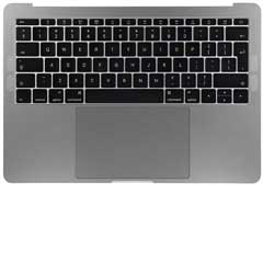 MacBook Pro Gehäuse - 15 TopCase 2018 - 2019 mit Tastatur space grey A1990 Original Qualität