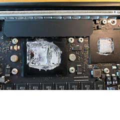 MacBook Mainboard Reparatur Option - Wärmeleitpaste tauschen