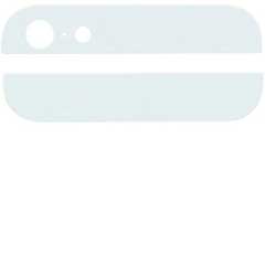 iPhone 5 Back Cover Glas White