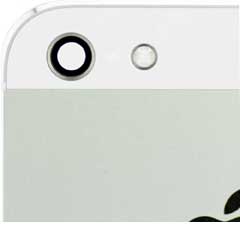iPhone 5 Back Cover White mit Teilen Original