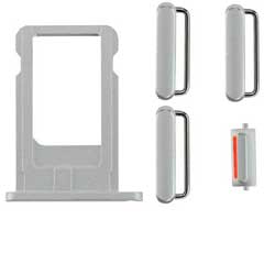 iPhone 6 Side Buttons silber mit SIM Tray Original