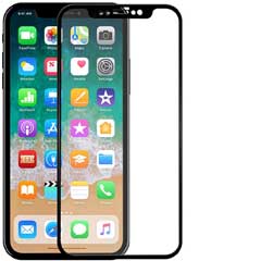 iPhone X / XS / 11 Pro Displayschutz Schutzglas - Explosion Proof Tempered Glass Black 9H