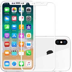 iPhone X / XS / 11 Pro Displayschutz Schutzglas - Explosion Proof Tempered Glass White 9H