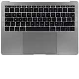 MacBook Pro Gehäuse - Retina 13 TopCase 2016-2017 mit Tastatur space grey A1708 Original