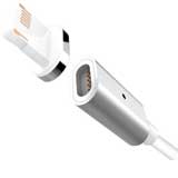USB auf Lightning - iPhone Ladekabel MagSafe silber