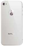 iPhone 4 Back Cover White mit Teilen Yin Yang